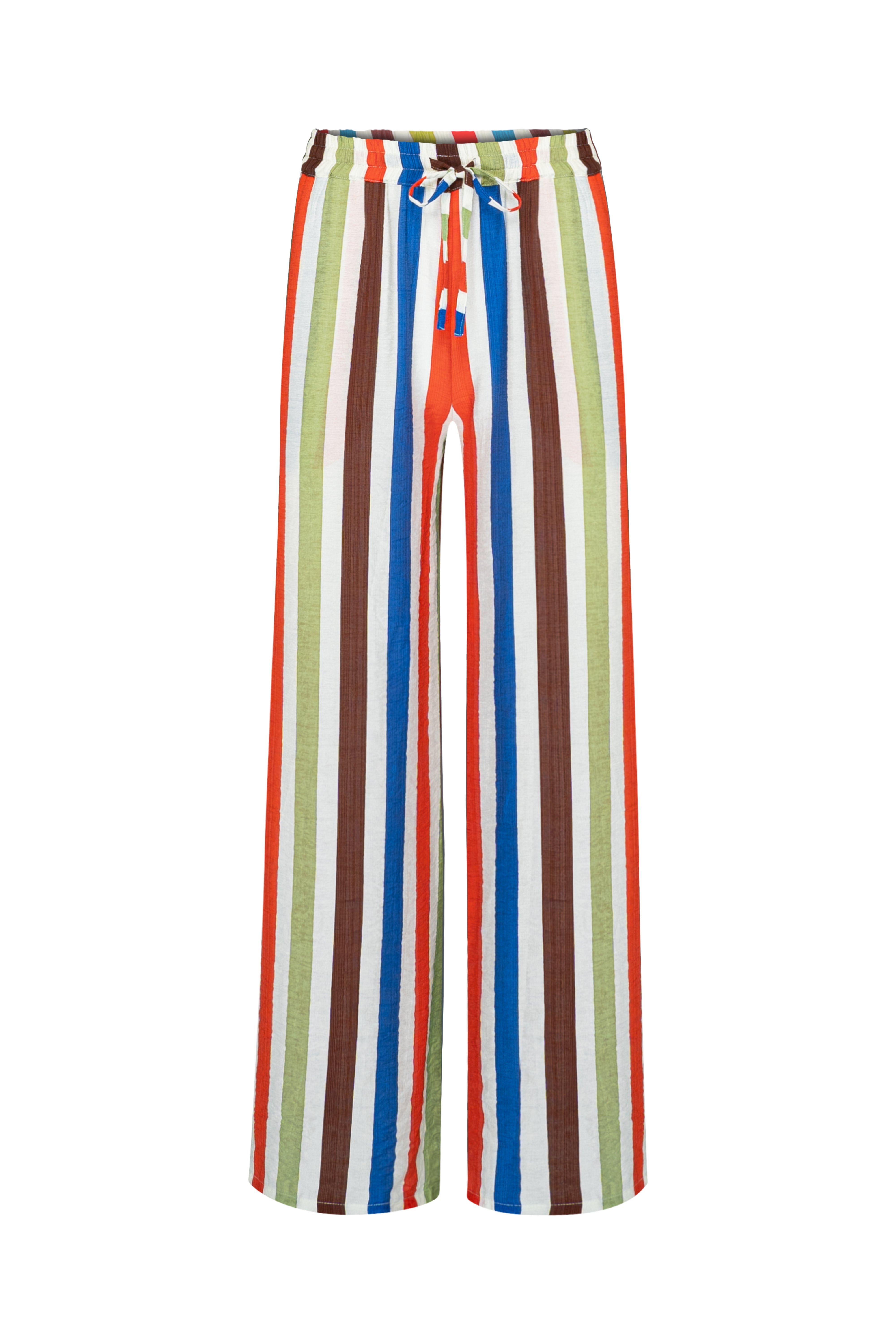 COOLIO STRIPE ELASTIC DRAWSTRING PANTS - COOLIO STRIPE