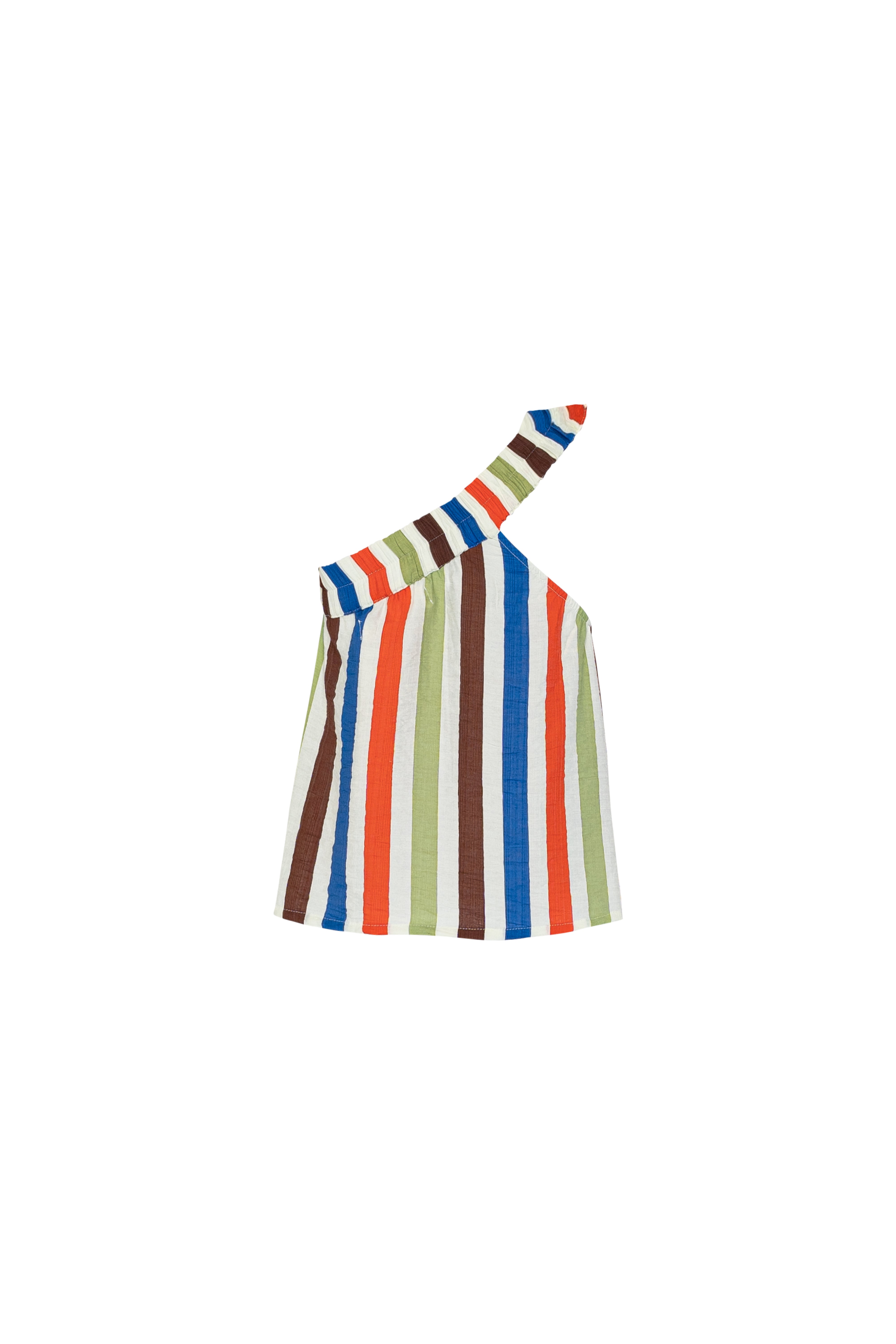 THE SUNNY SIDE UP ELASTIC CROP TOP 2.0 - COOLIO STRIPE