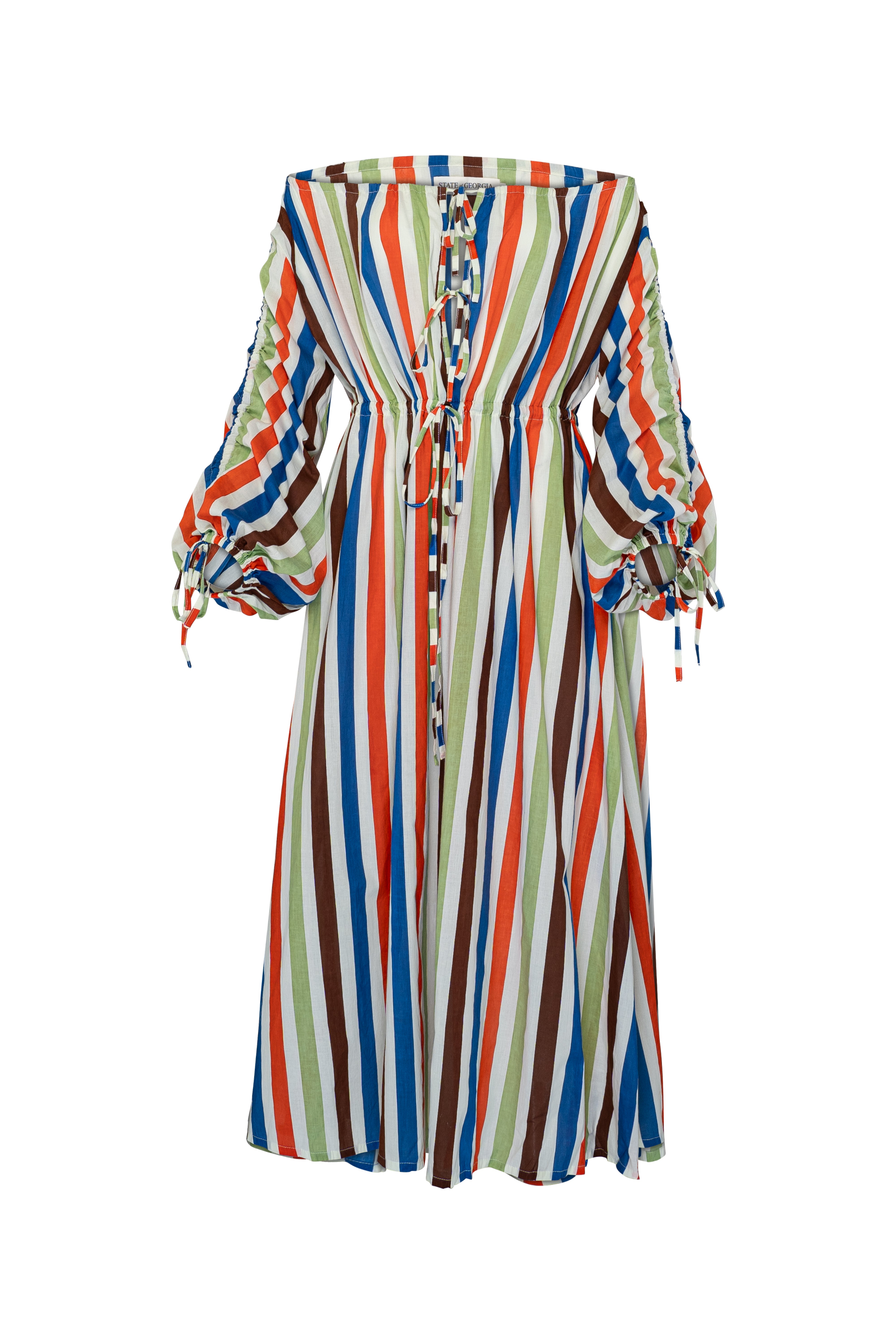 SALT AND SEA MAXI BEACH DRESS - COOLIO STRIPES