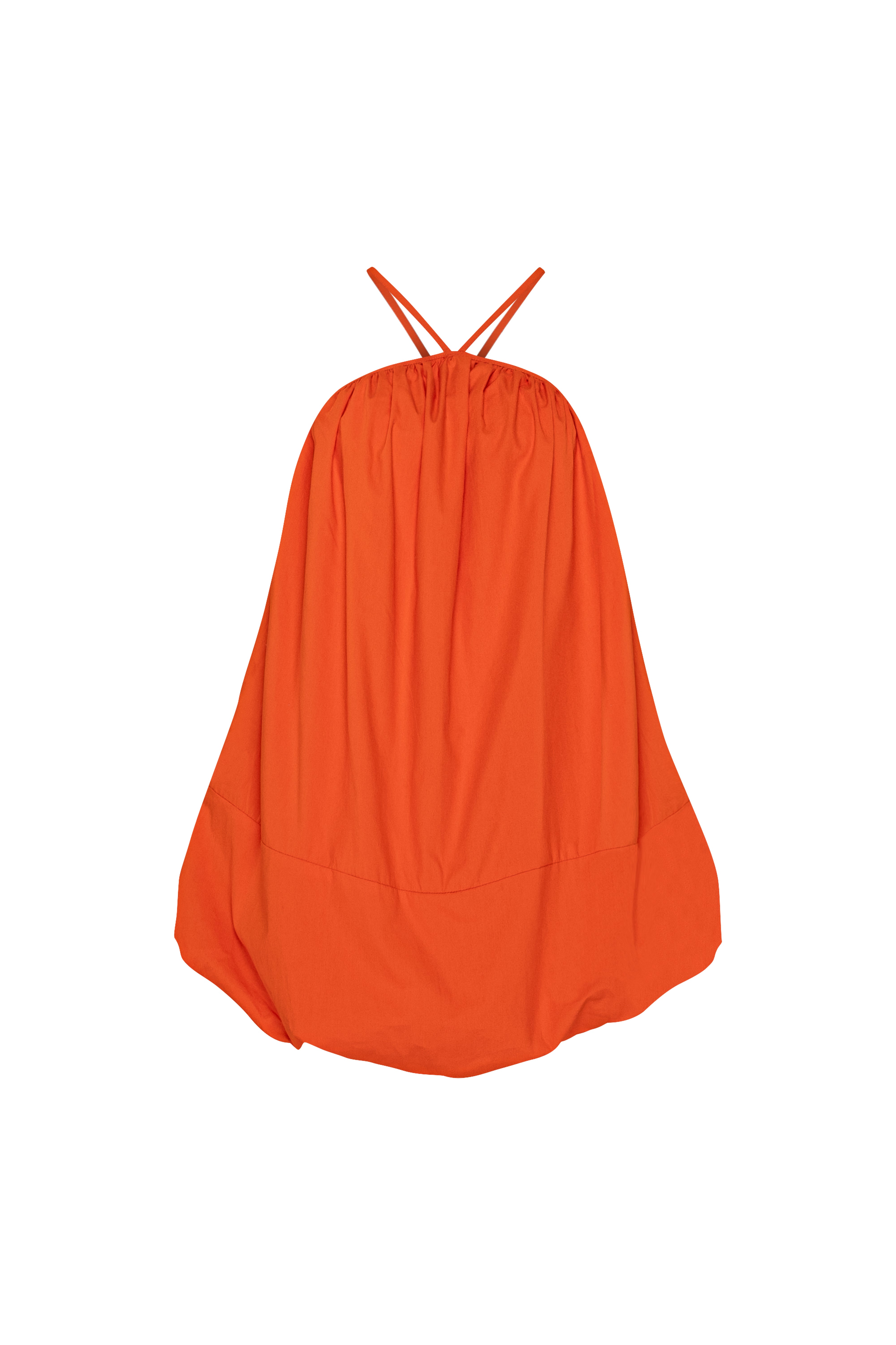 FLOATE BALLOON DRESS - BLOOD ORANGE