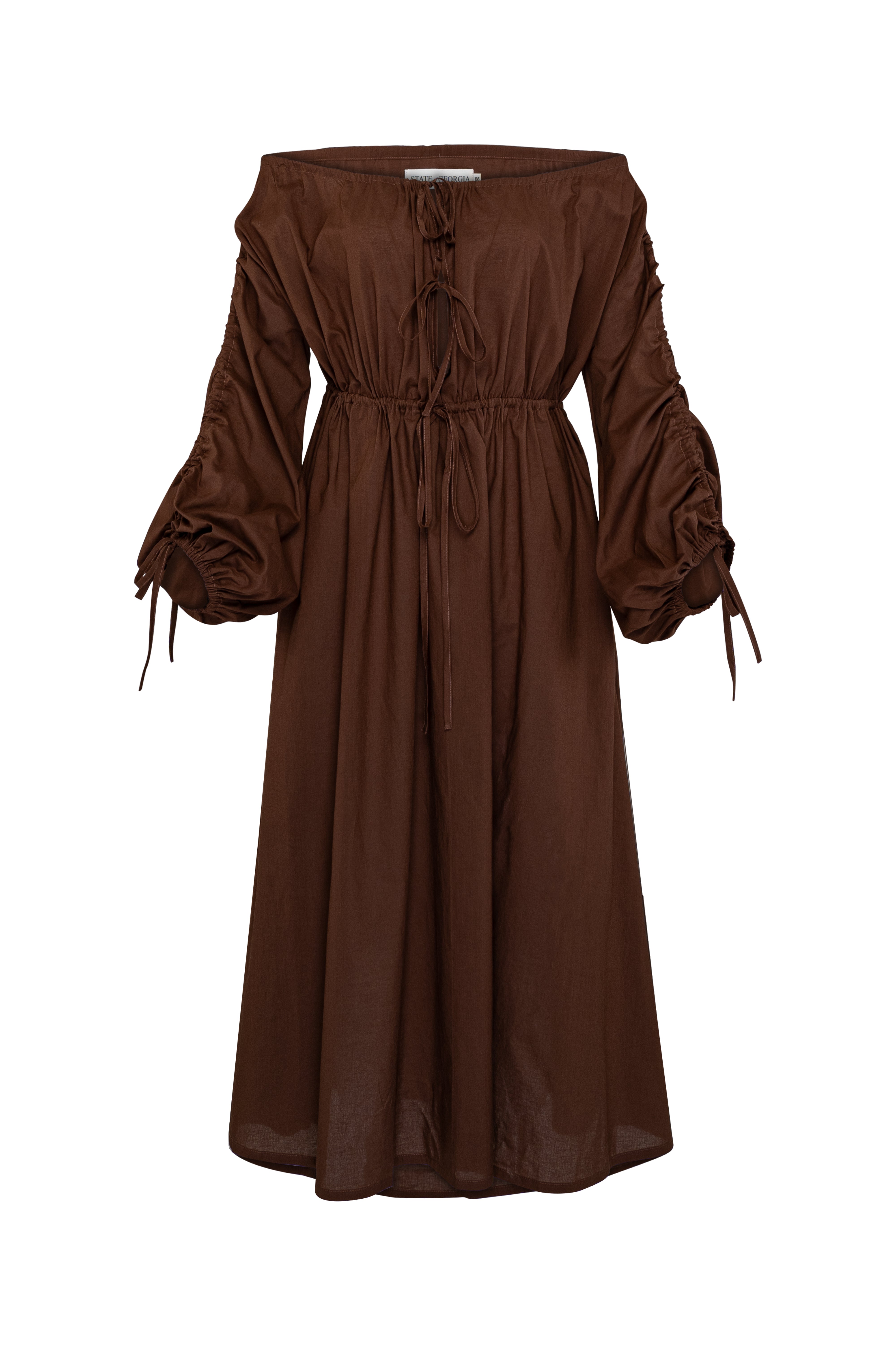 SALT AND SEA MAXI BEACH DRESS - CHOCOLATE