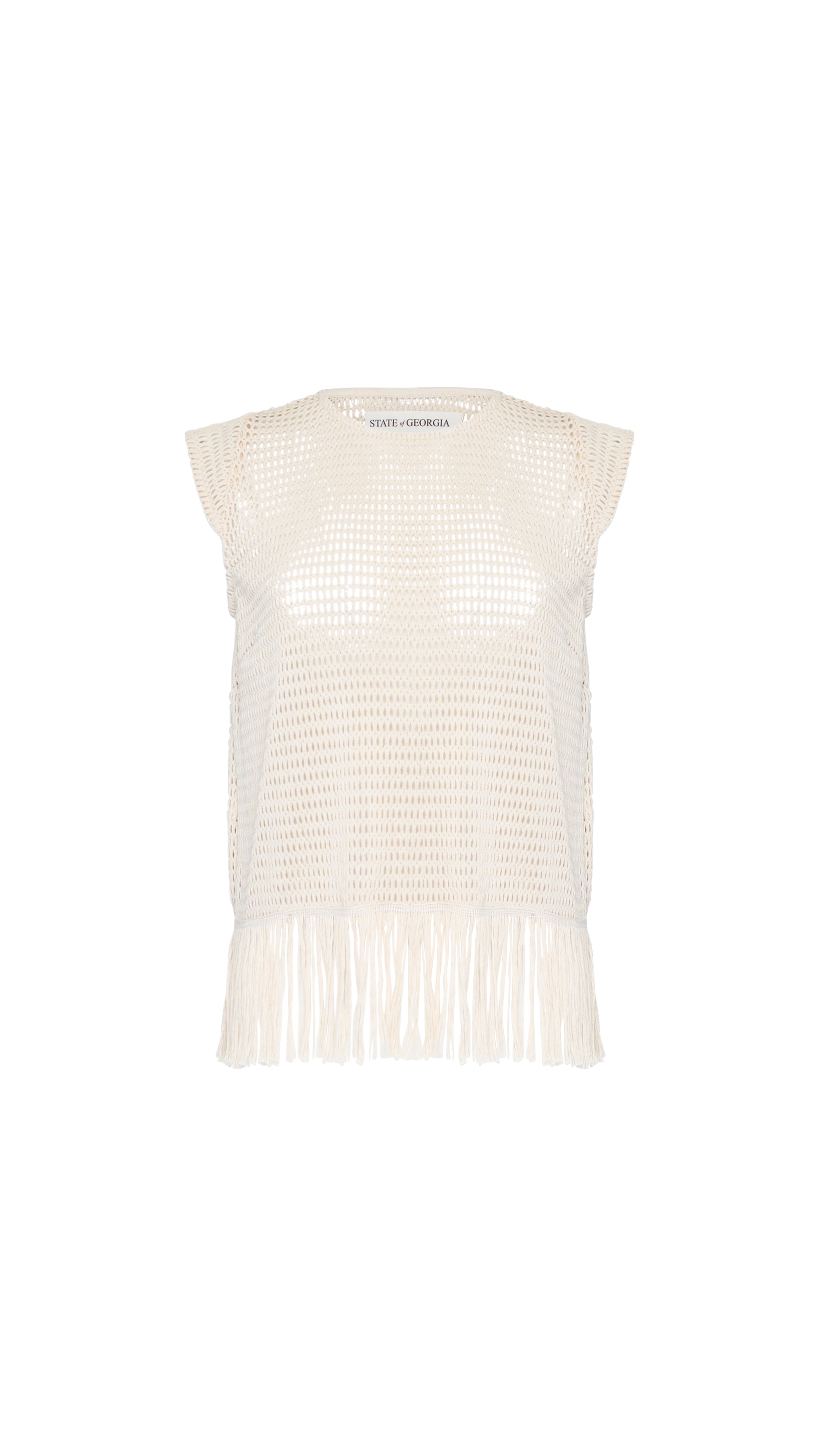 THE ERIKA KNITTED TOP - SOFT LATTE CREAM