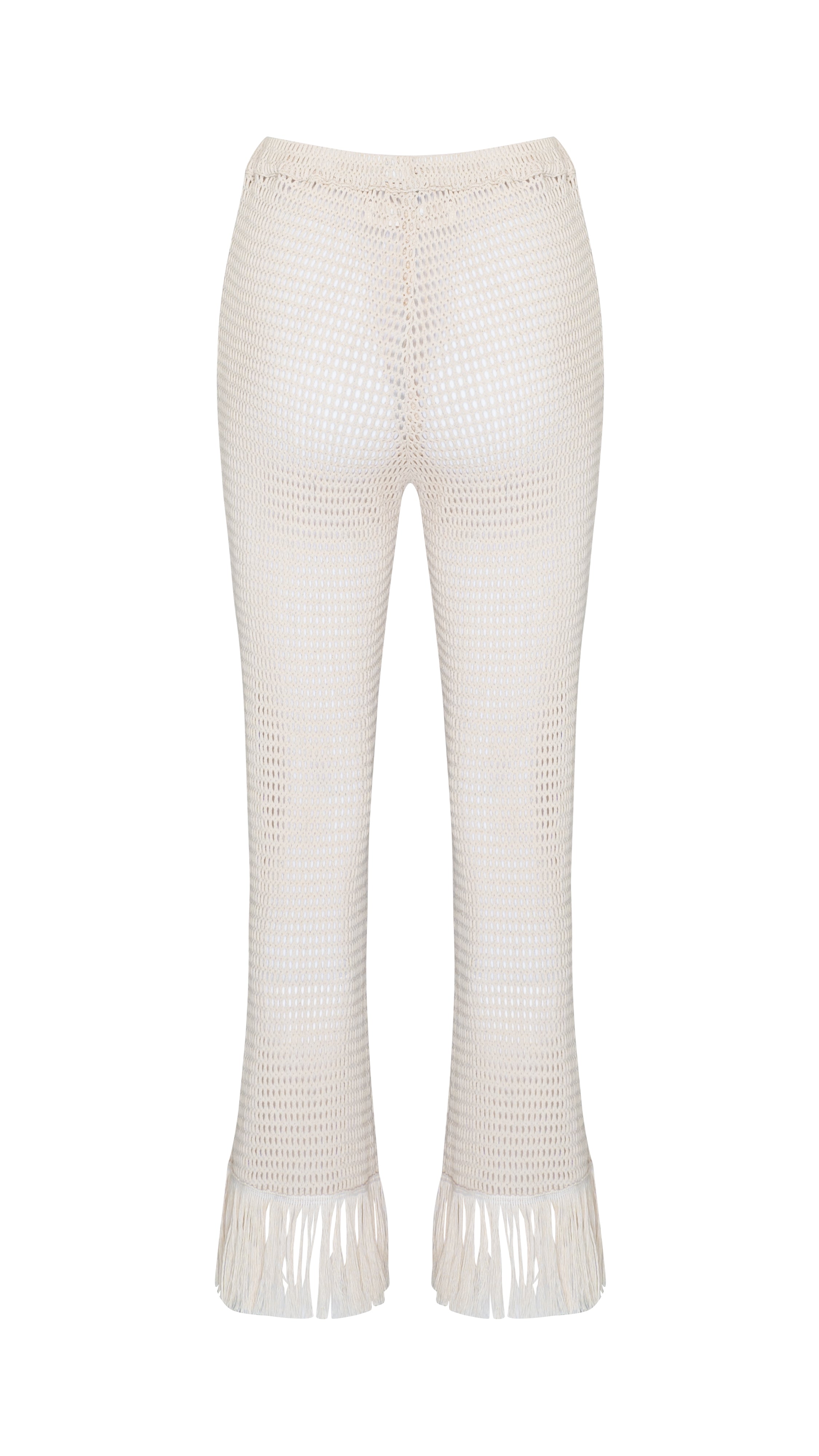 THE ERIKA KNITTED PULL ON PANTS - SOFT LATTE CREAM