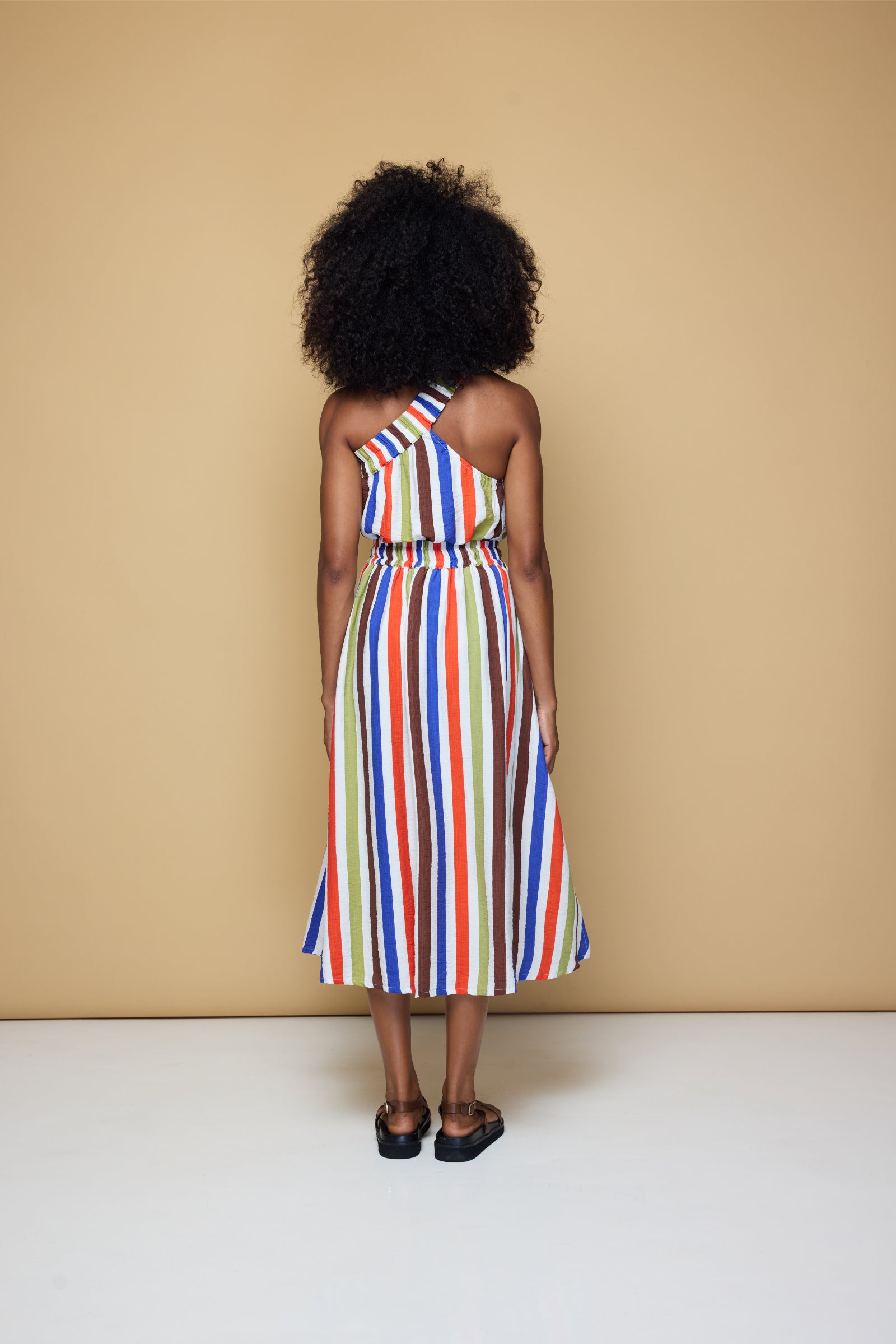 THE SUNNY SIDE UP ELASTIC CROP TOP 2.0 - COOLIO STRIPE