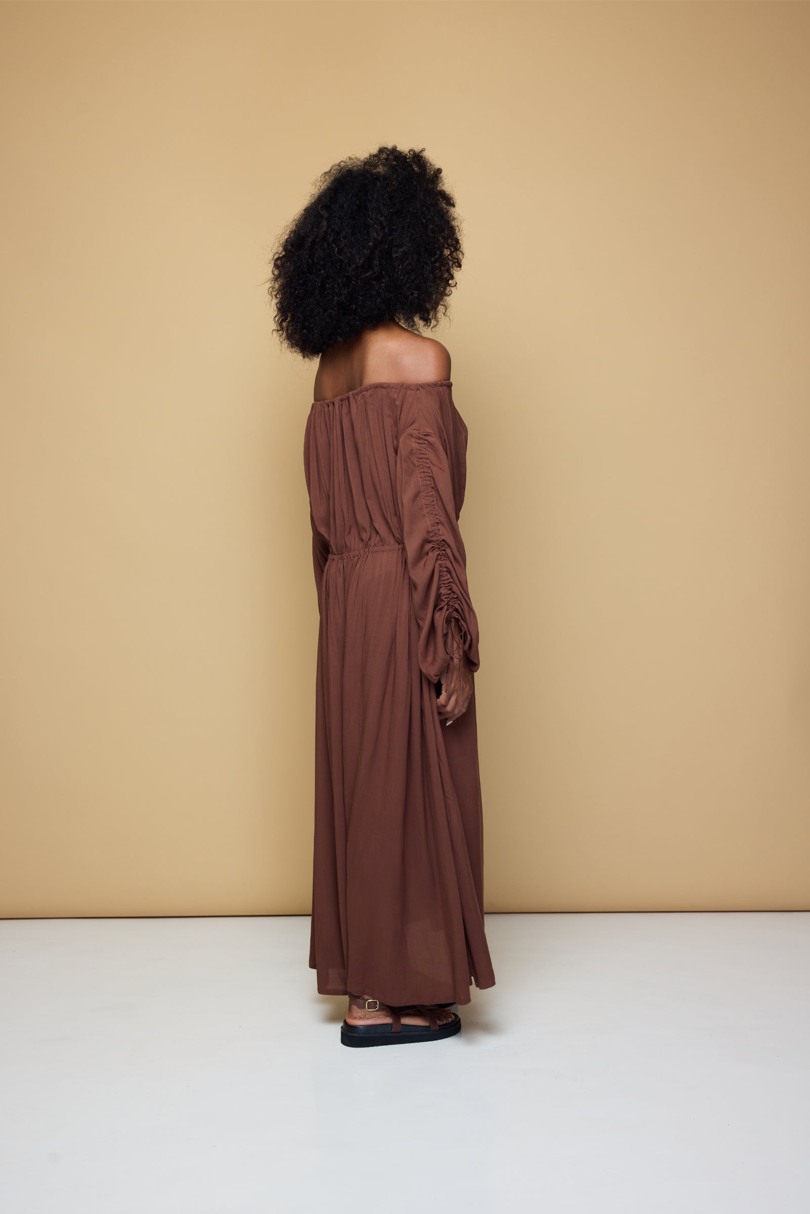 SALT AND SEA MAXI BEACH DRESS - CHOCOLATE