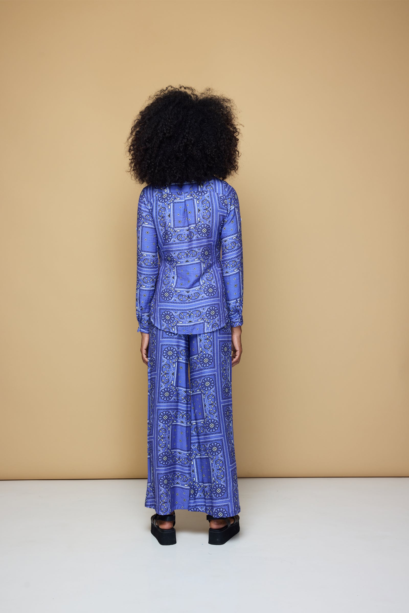 BOARDWALK PANTS 2.0 - BANDANA STATE PRINT/ BLUE