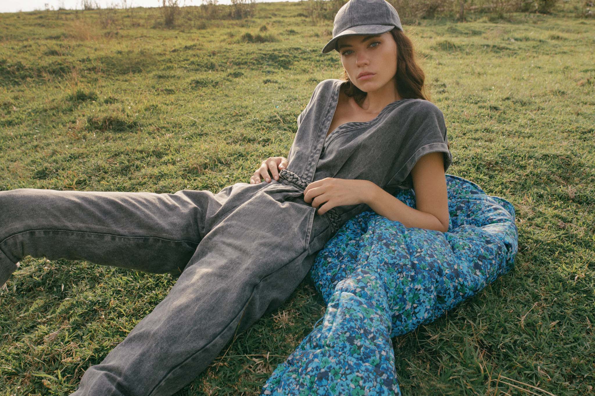 JANE SAYS STONE WASHED JUMPSUIT - BLACK