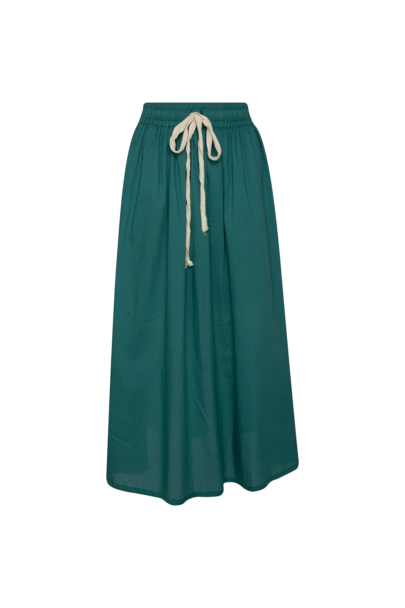 THE TULIE DRAWSTRING SKIRT - DUSTY GREEN