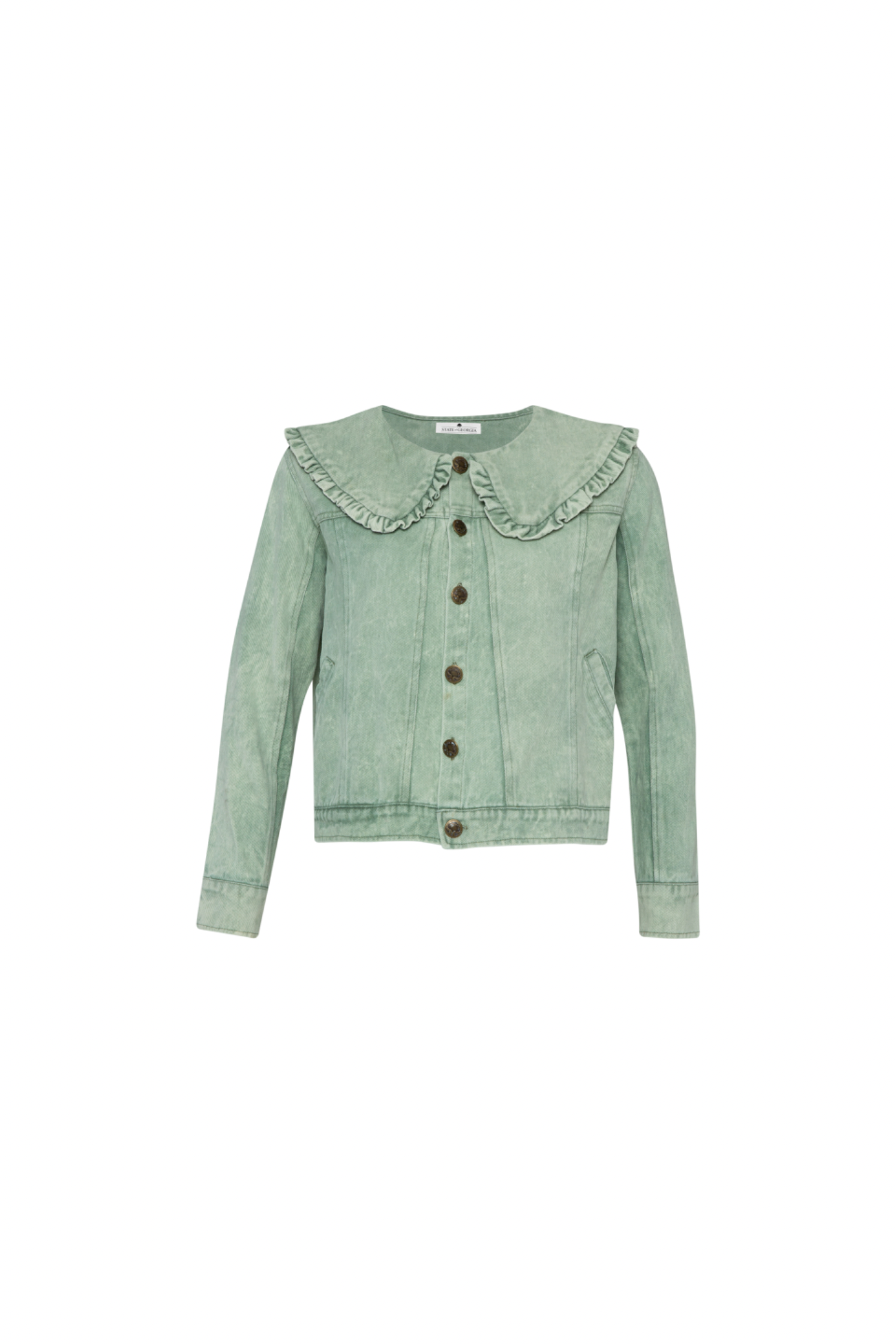 THE ELLIS DENIM JACKET - STONE WASHED GREEN