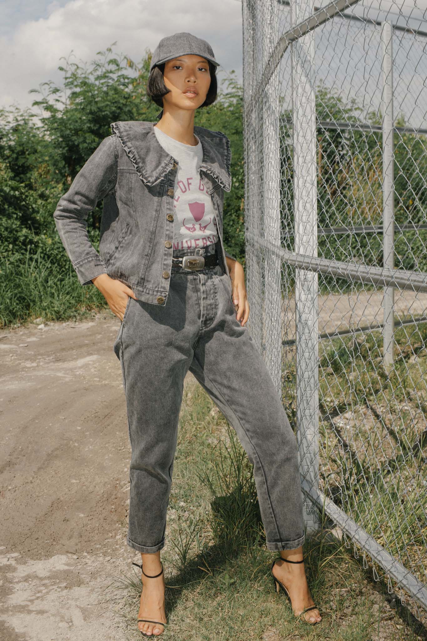 THE ELLIS DENIM JACKET - STONE WASHED BLACK