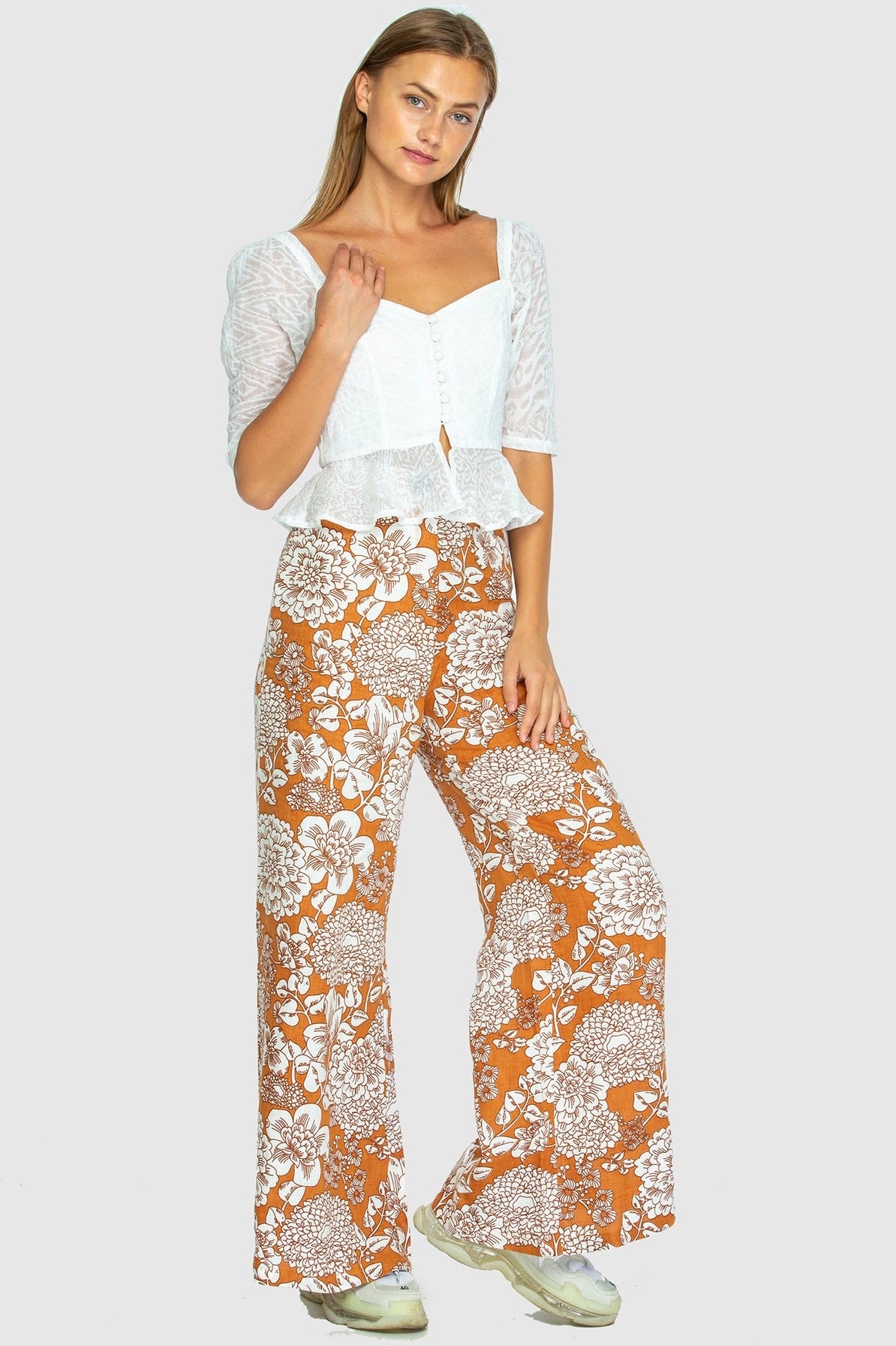 BOARDWALK LINEN PANT Wallpaper Almond